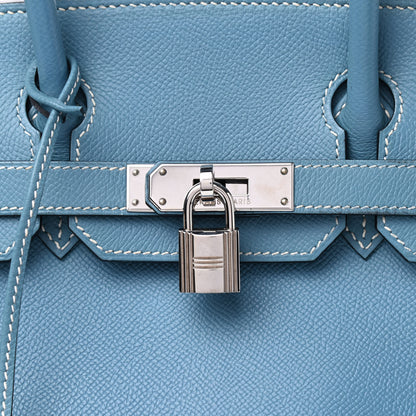 Hermes Epsom Birkin 30 Blue Jean 10 of 10