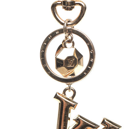 Louis Vuitton LV Facettes Bag Charm Key Holder Gold 4 of 6