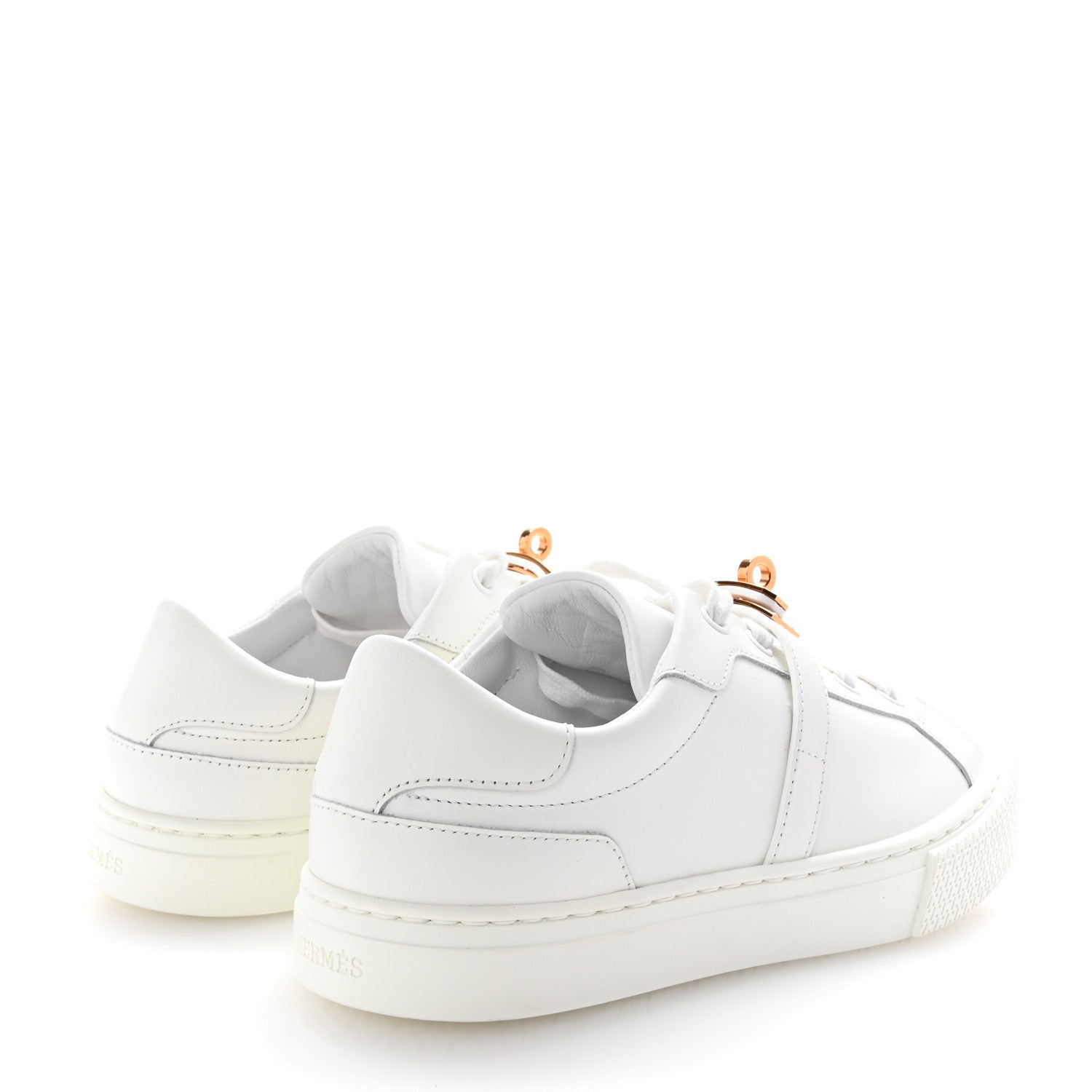 Hermes Calfskin Day Sneakers 35.5 White 5 of 10