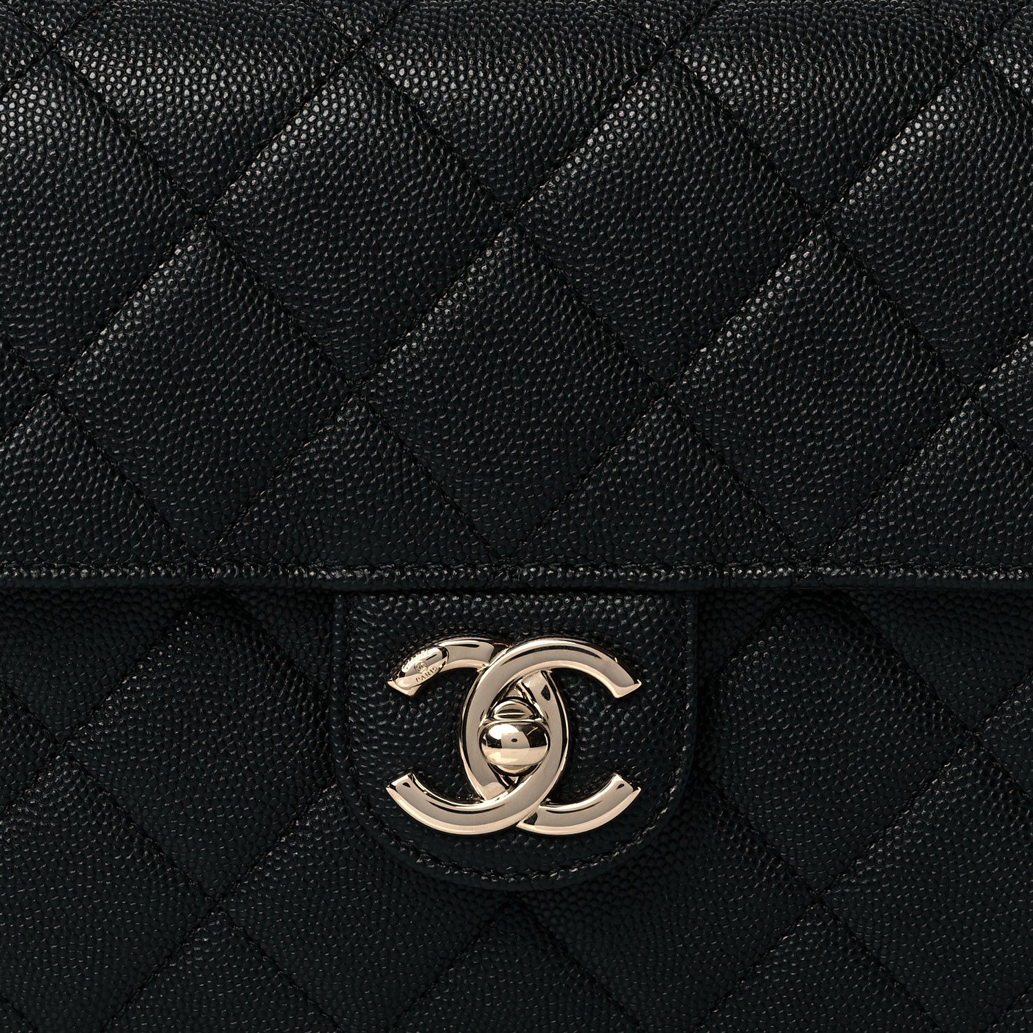 Chanel Caviar Quilted Large Like A Wallet Flap Black 10 of 11