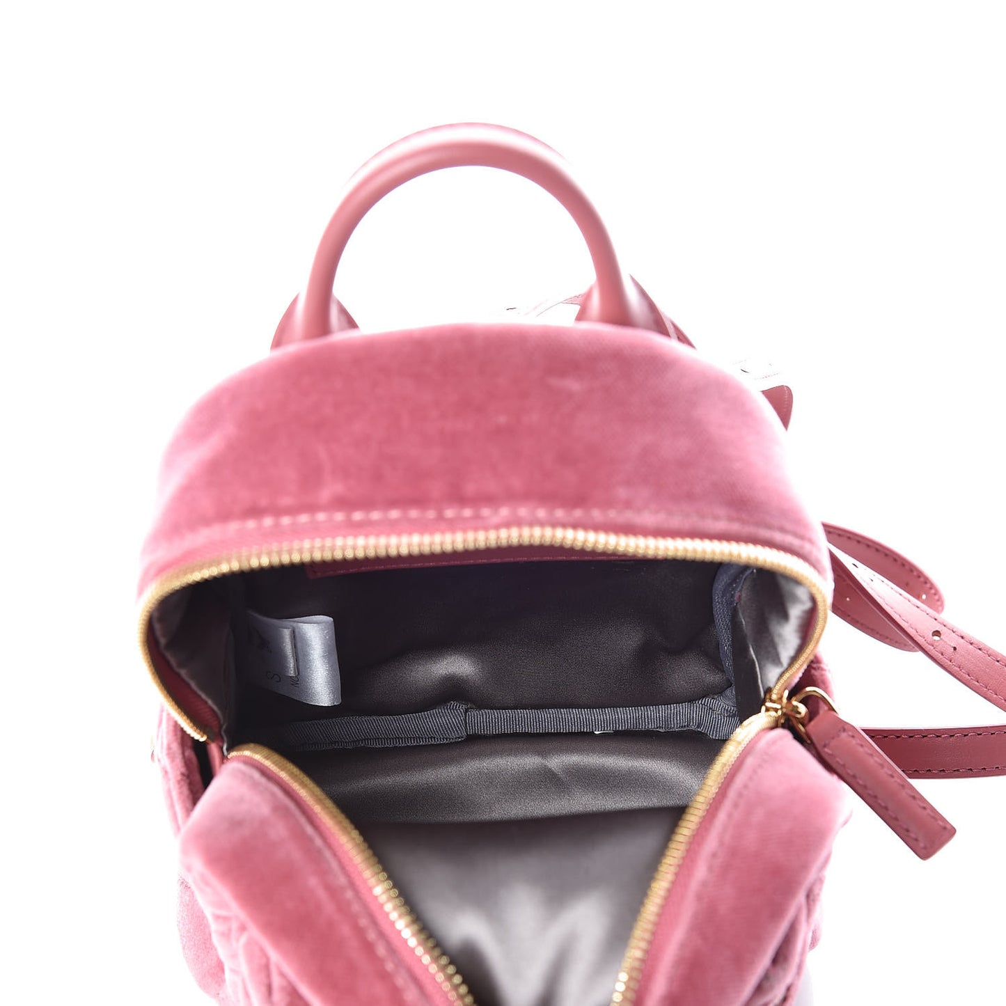 Velvet Swarovski Crystal Bebe Boo Backpack Quartz Pink