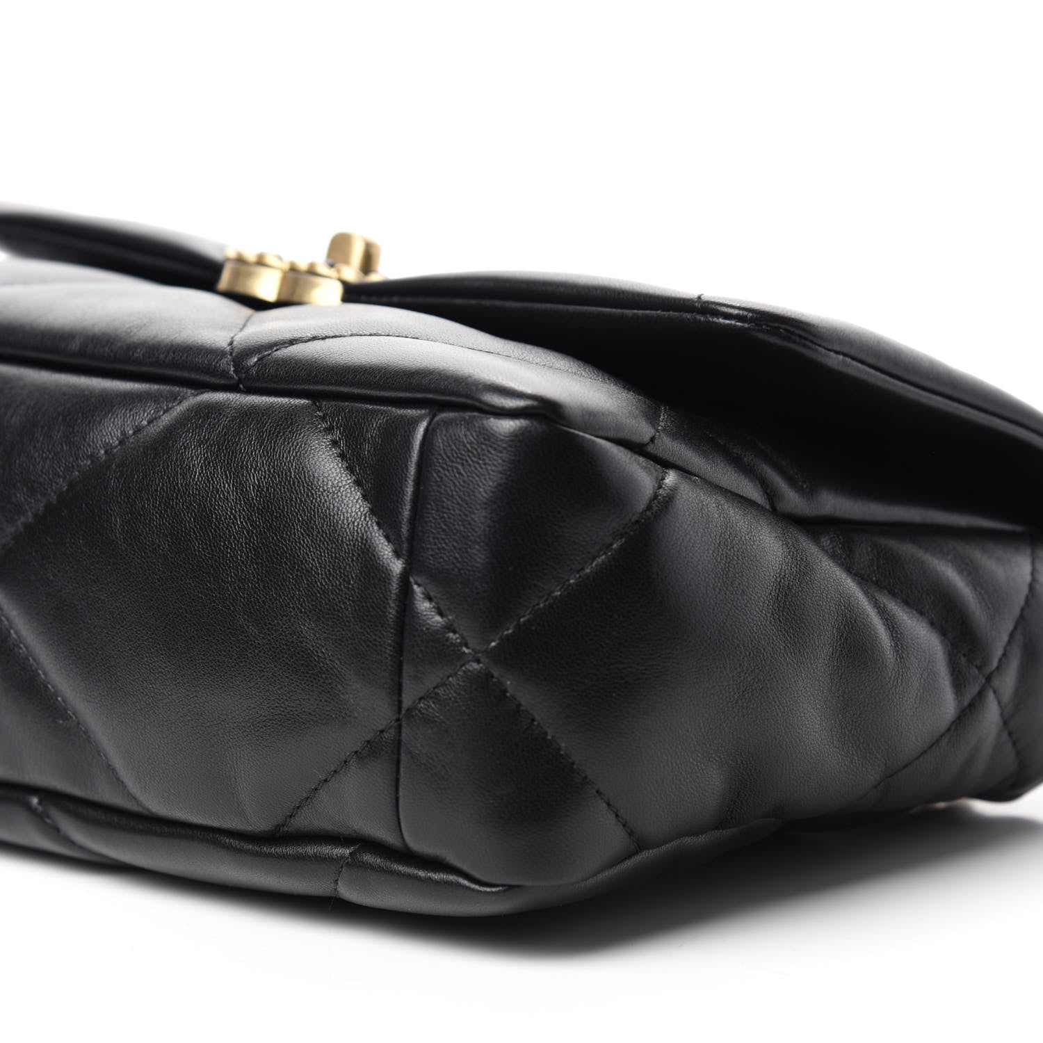 Chanel Lambskin Quilted Medium 19 Flap Black 7 of 11
