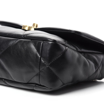 Chanel Lambskin Quilted Medium 19 Flap Black 7 of 11