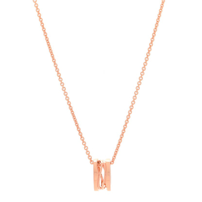 Bulgari 18K Rose Gold B.Zero1 Open Legends Pendant Necklace 1 of 7