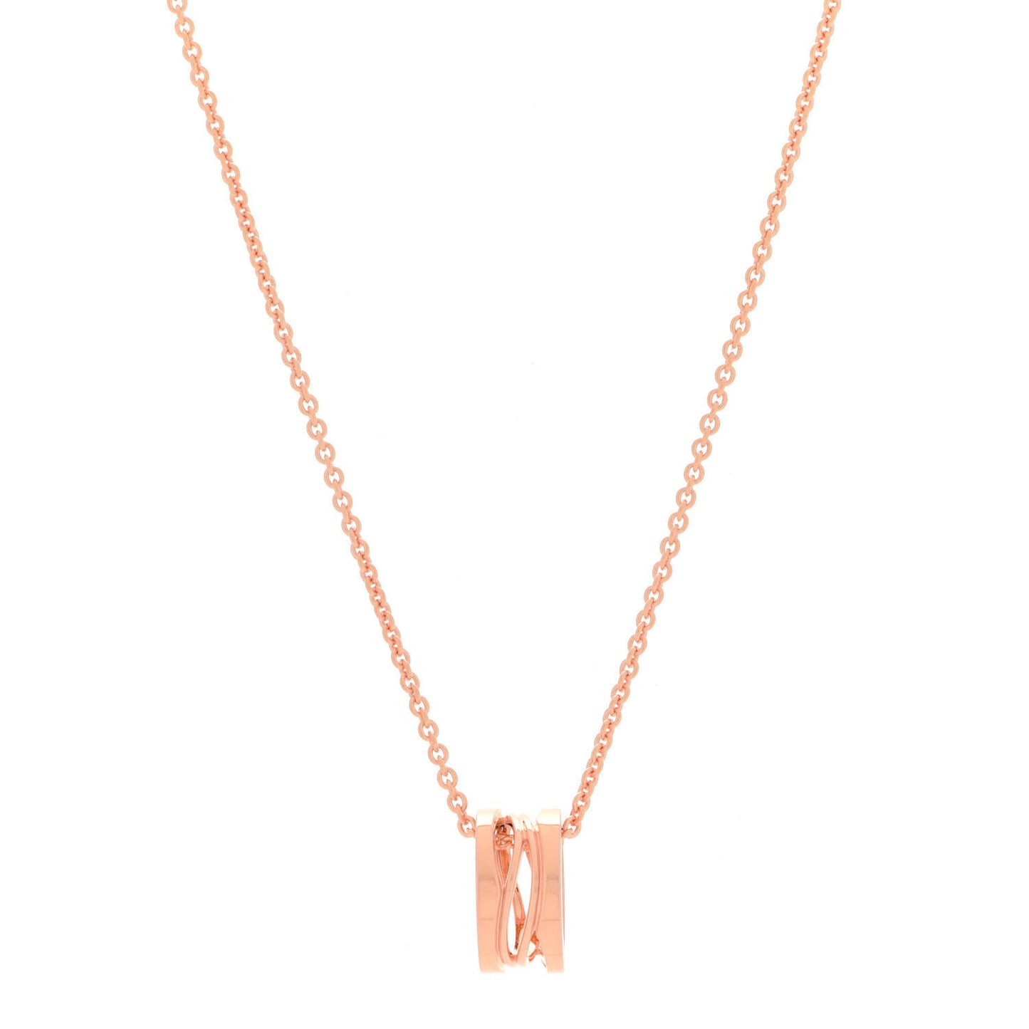 18K Rose Gold B.Zero1 Open Legends Pendant Necklace