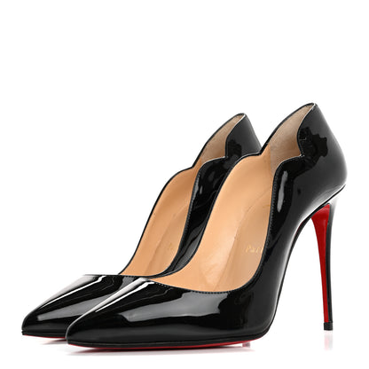 Christian Louboutin Patent Hot Chick 100 Pumps 38 Black 4 of 9