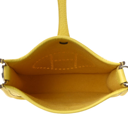 Hermes Taurillon Clemence Evelyne TPM Lime 5 of 10