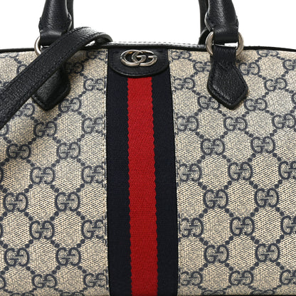 Gucci GG Supreme Monogram Web Small Ophidia Top Handle Bag Beige Blue 8 of 11