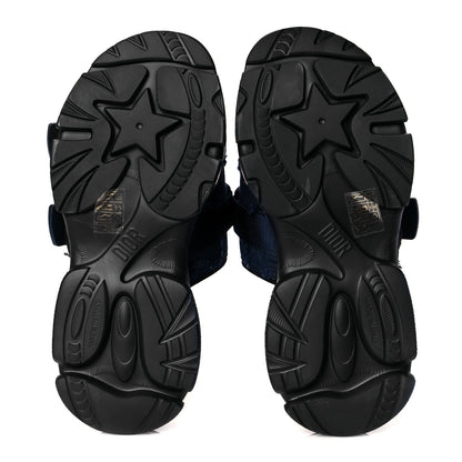 Christian Dior Technical Fabric Denim D-Wander Slide Sandals 37 Blue 7 of 10