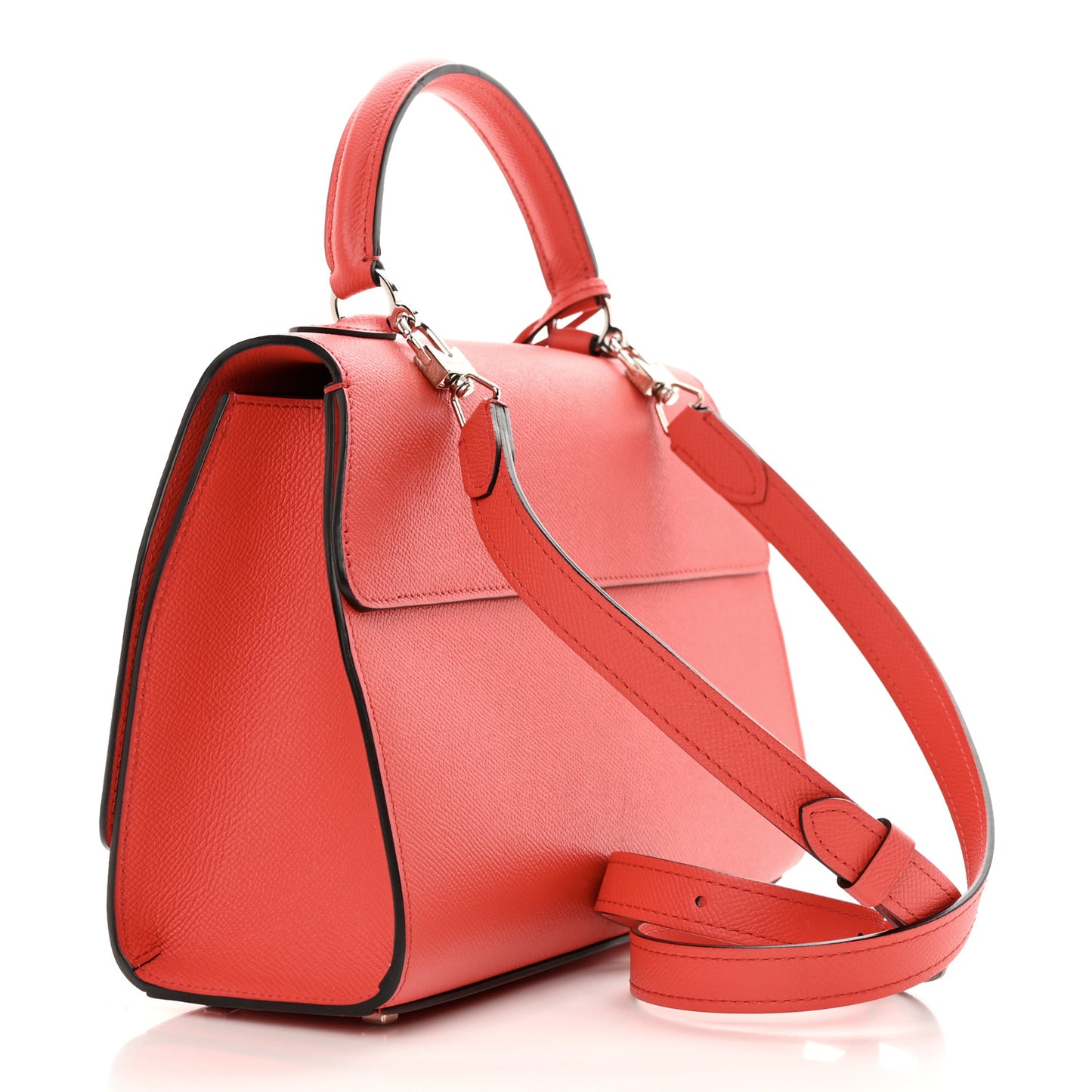 Carat Calfskin Rejane PM Coral