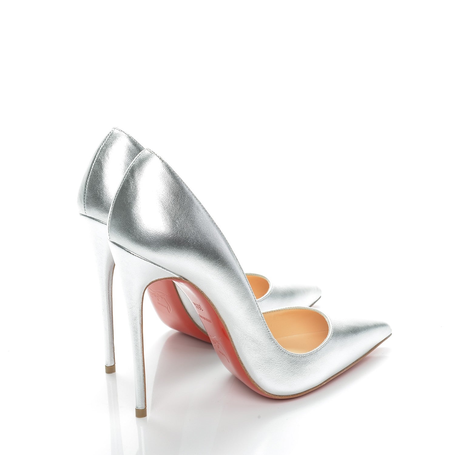 Christian Louboutin Metallic Calfskin So Kate 120 Pumps 35.5 Silver 4 of 7