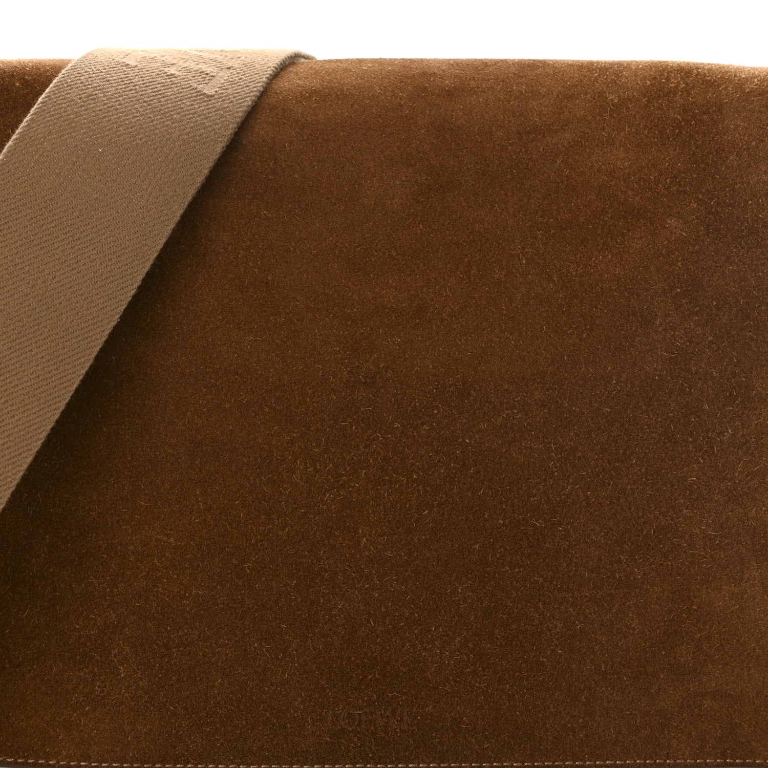 Loewe Suede Flamenco Satchel Tobacco 7 of 10