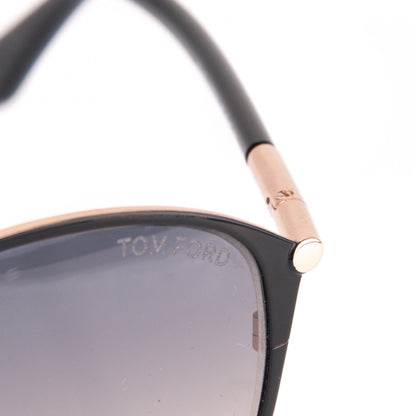 Tom Ford Penelope Vintage Round Sunglasses TF320 Black 6 of 6