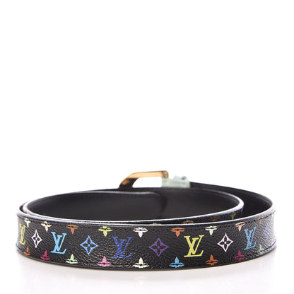 Louis Vuitton Monogram Multicolor Belt 80 32 Black 3 of 8