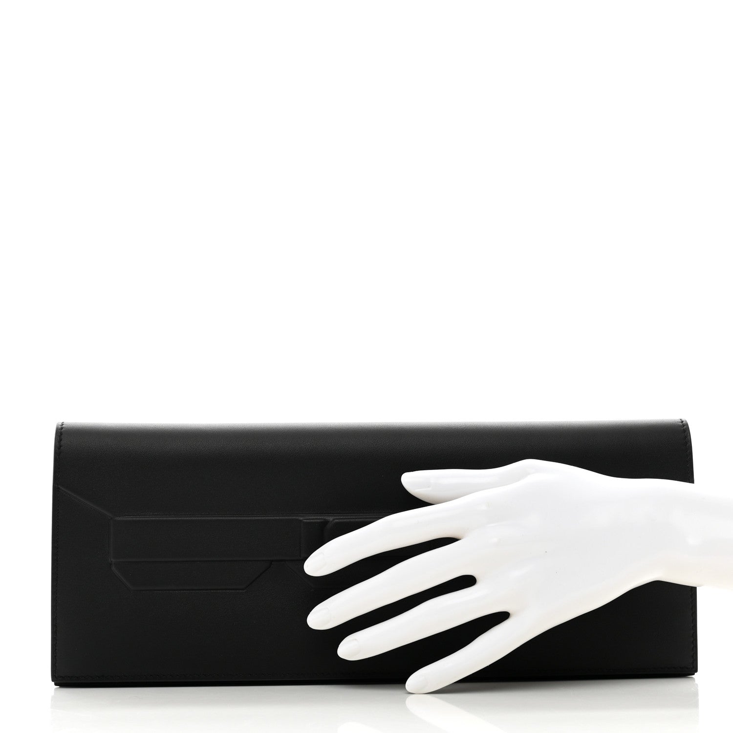 Hermes Swift Shadow Clutch 29 Black 2 of 8