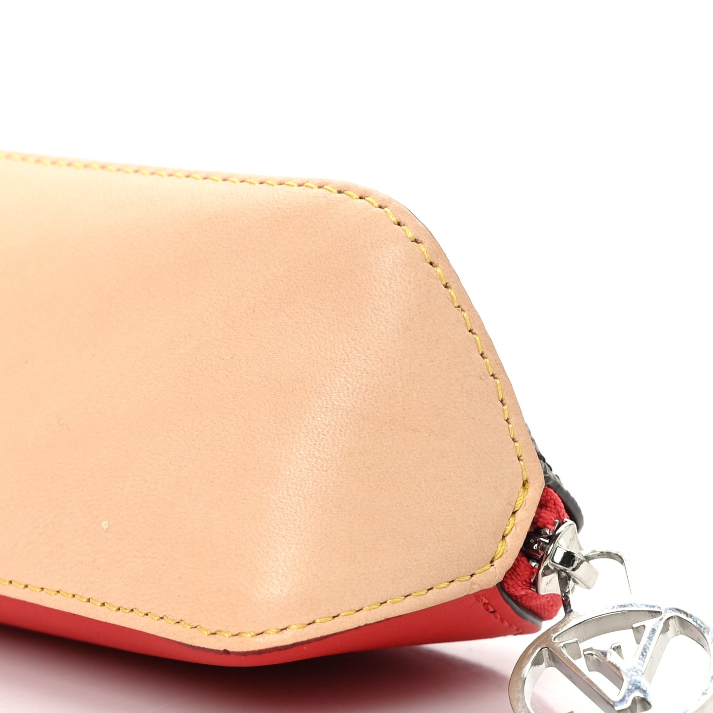 Monogram Elizabeth Pencil Pouch Red