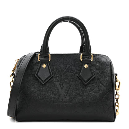 Louis Vuitton Empreinte Monogram Giant Speedy Bandouliere 20 Black 1 of 7