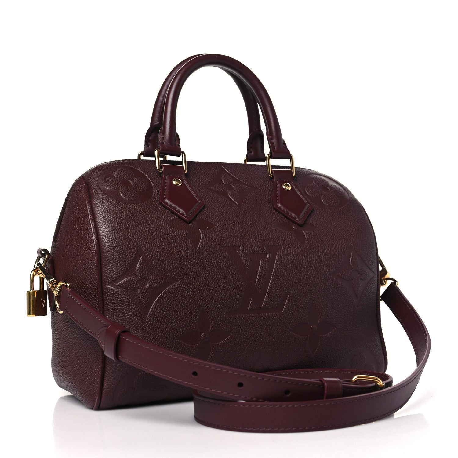 Louis Vuitton Empreinte Monogram Giant Speedy Bandouliere 25 Wine 3 of 10