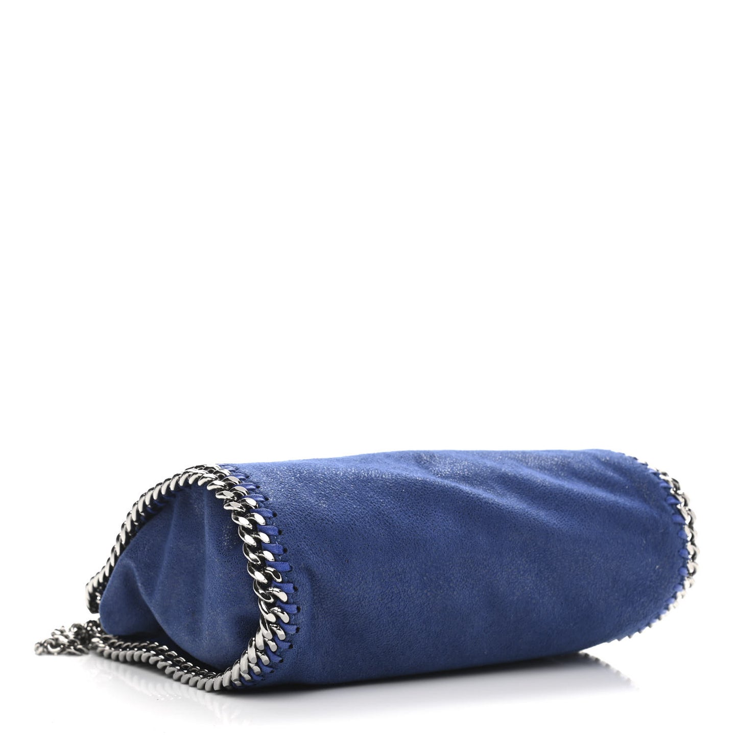 Shaggy Deer Mini Falabella Fold Over Tote Blue