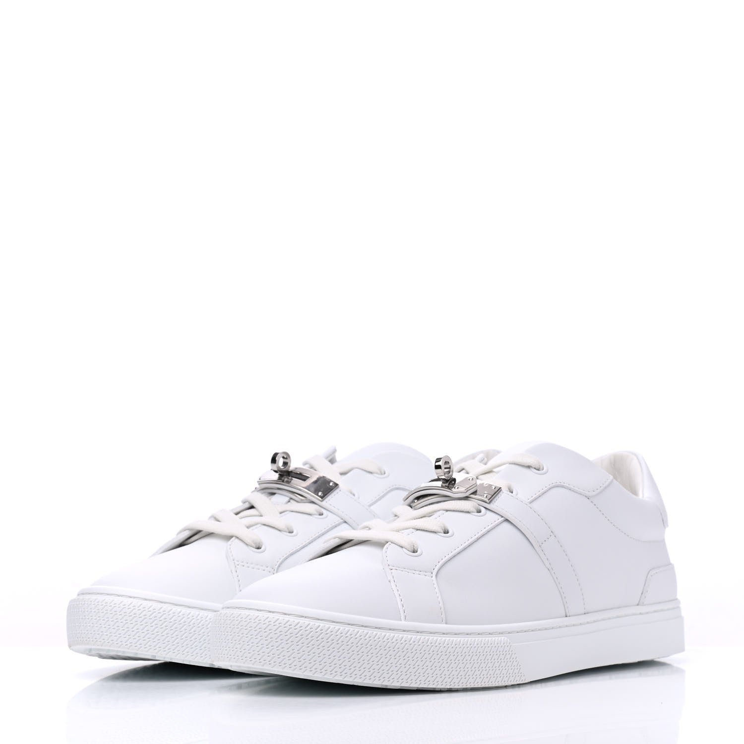 Hermes Calfskin Mens Day Sneakers 44 White 5 of 12
