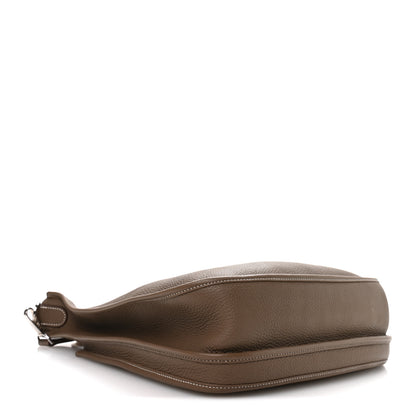 Hermes Taurillon Clemence Evelyne III GM Etoupe 4 of 10