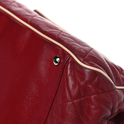 Chanel Lambskin Quilted East West Accordion Flap Light Bordeaux 10 of 16