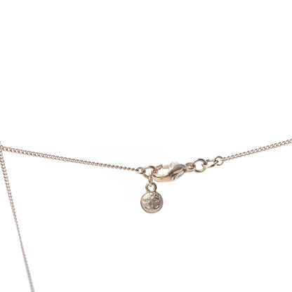 Chanel Crystal Pearl CC Star Necklace Gold 4 of 5
