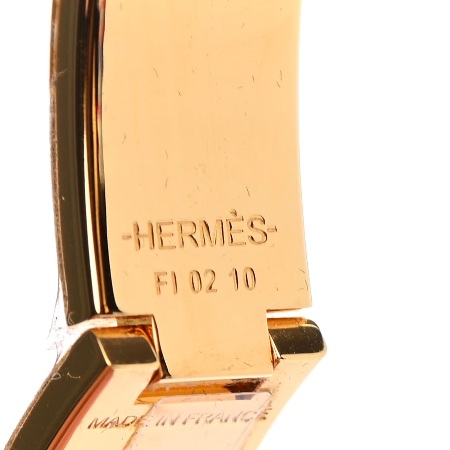 Enamel Narrow Clic Clac H Bracelet PM White
