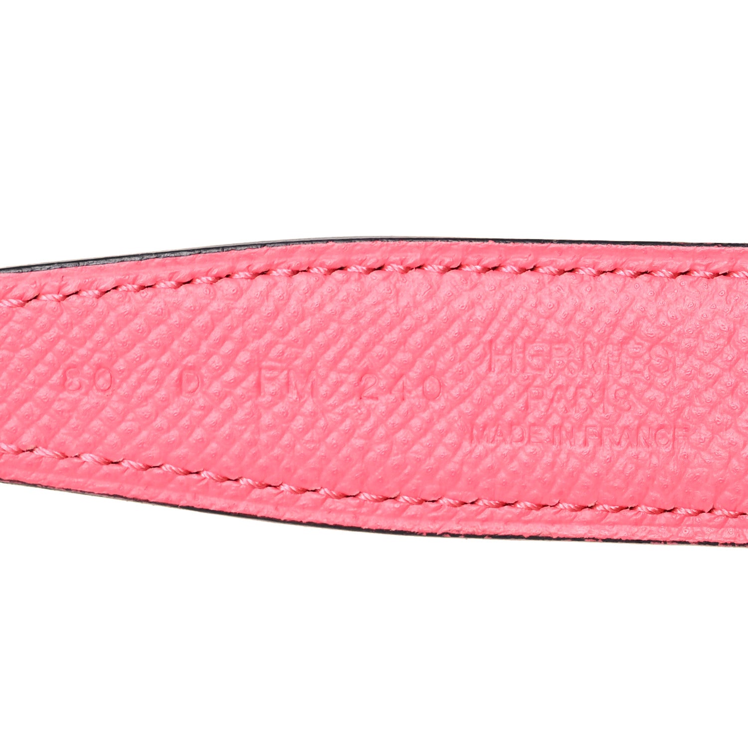 Hermes Epsom Swift 24mm Belt Strap 80 32 Rose Azalee Rouge De Coeur 5 of 5