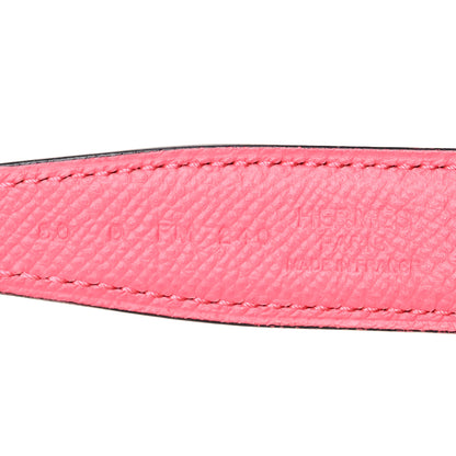 Hermes Epsom Swift 24mm Belt Strap 80 32 Rose Azalee Rouge De Coeur 5 of 5