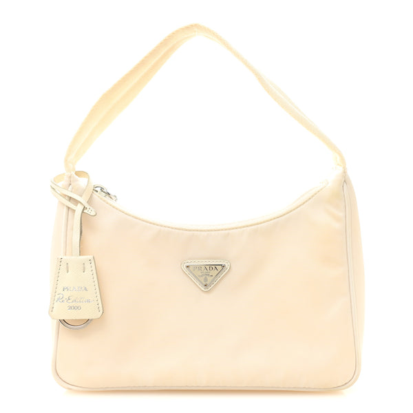 Prada Tessuto Nylon Mini Re-Edition 2000 Bag White 1867814