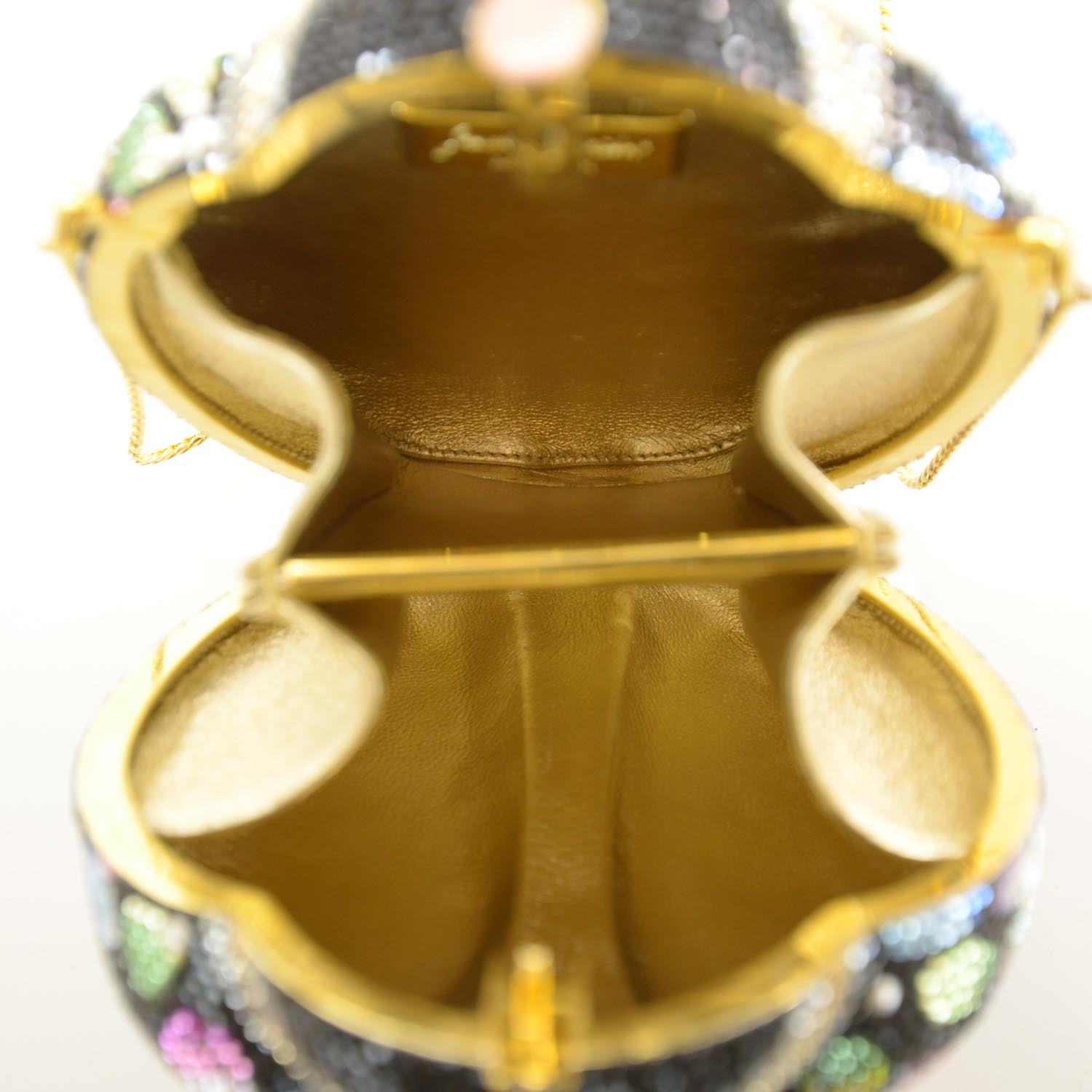 Judith Leiber Crystal Floral Ladybug Minaudiere 7 of 7