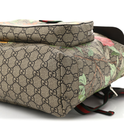 Gucci GG Supreme Monogram Tian Web Single Buckle Backpack Beige Multicolor New Acero 10 of 11