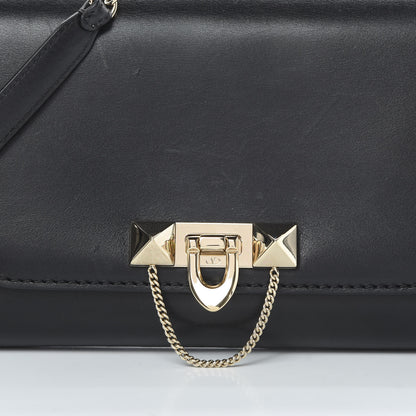Valentino Garavani Vitello Demilune Chain Clutch Black 7 of 17