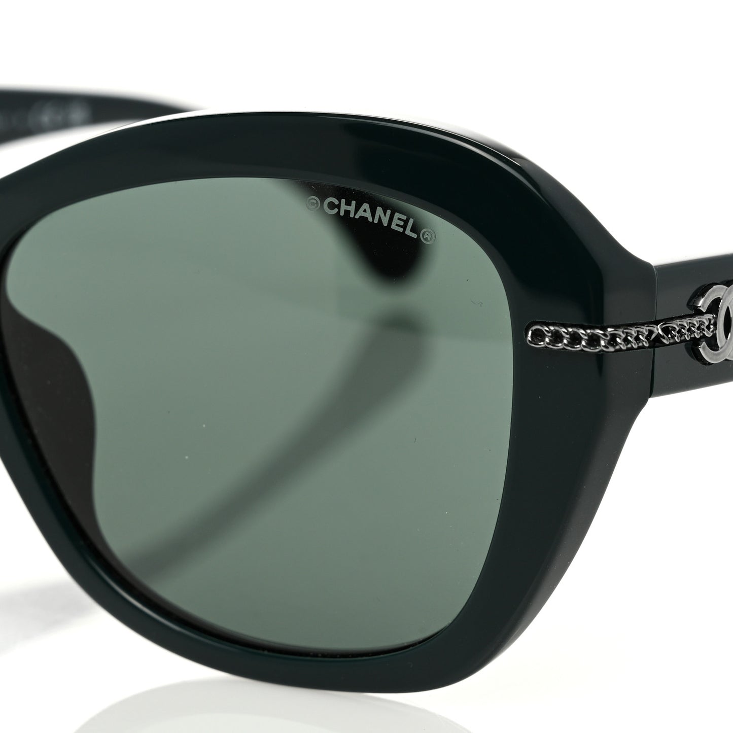 Acetate Polarized CC Butterfly Sunglasses 5510 Dark Green