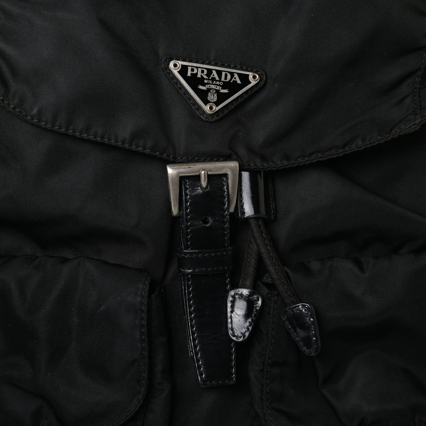 Tessuto Nylon Small Backpack Black