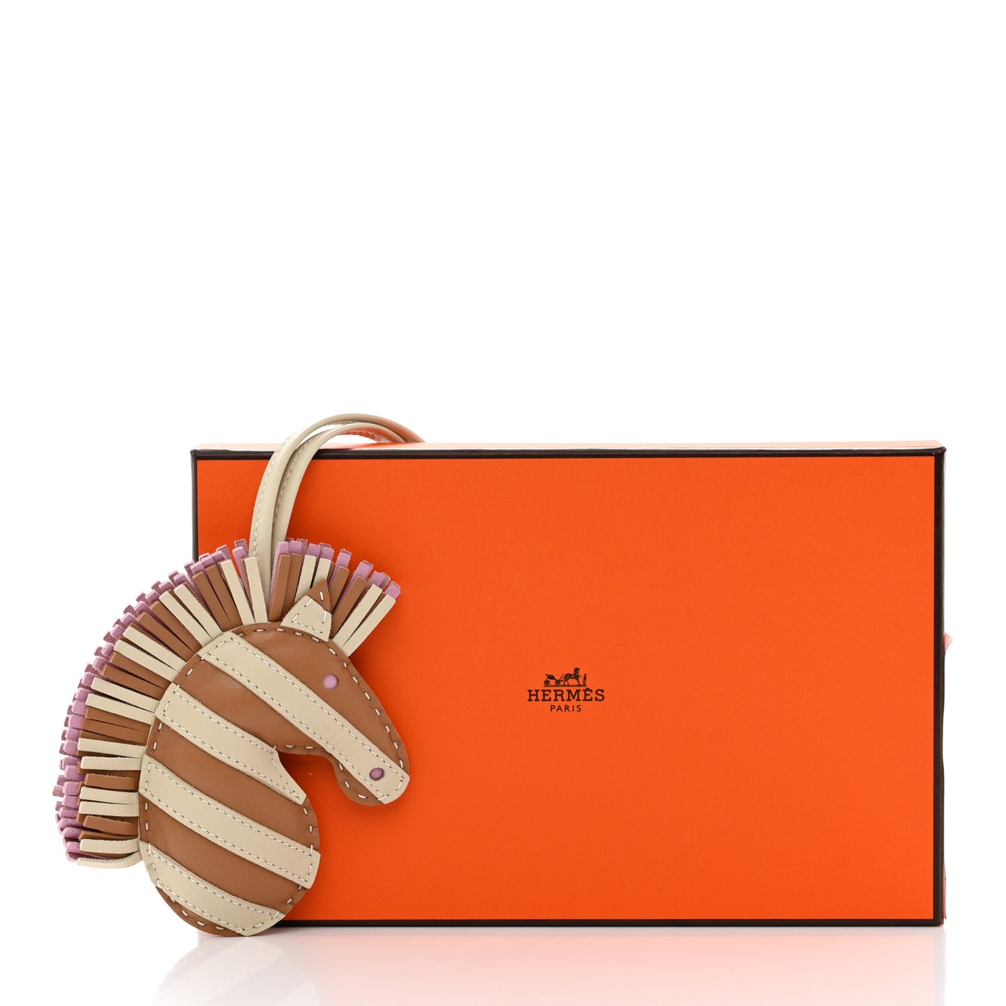 Milo Lambskin Geegee Savannah Bag Charm Craie Sesame Mauve Sylvestre
