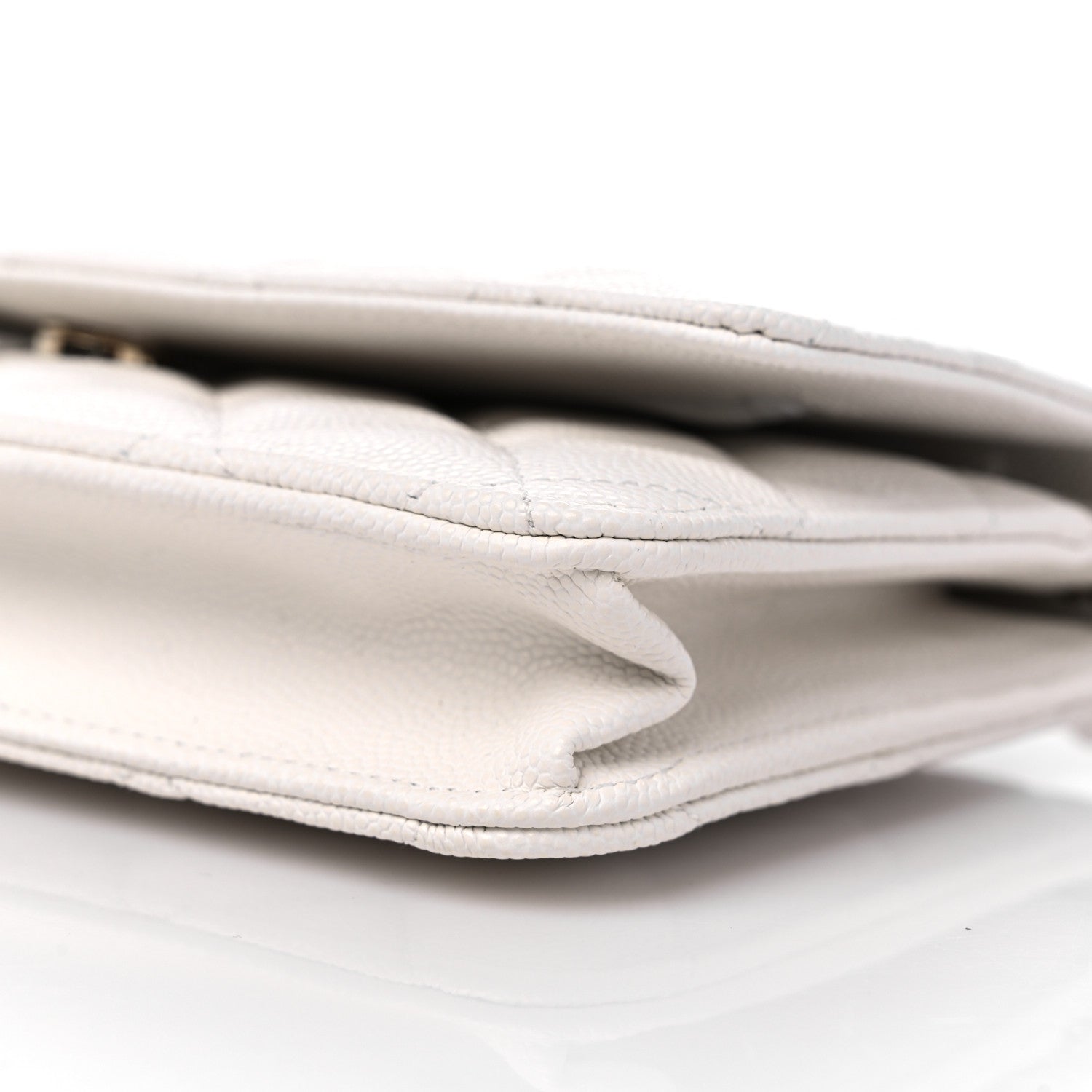 Chanel Caviar Quilted Wallet On Chain WOC White 10 of 11