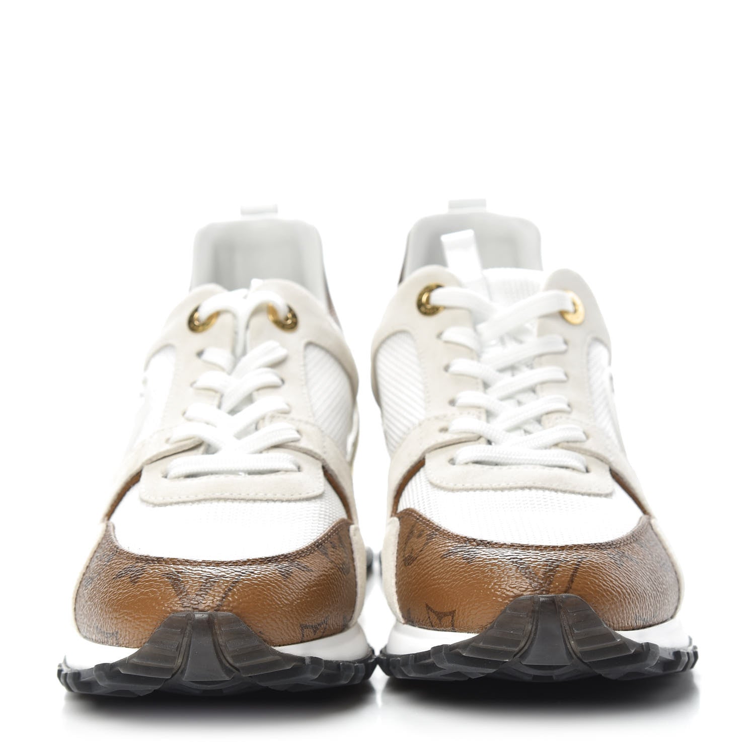 Louis Vuitton Calfskin Monogram Run Away Sneakers 39.5 White 2 of 9