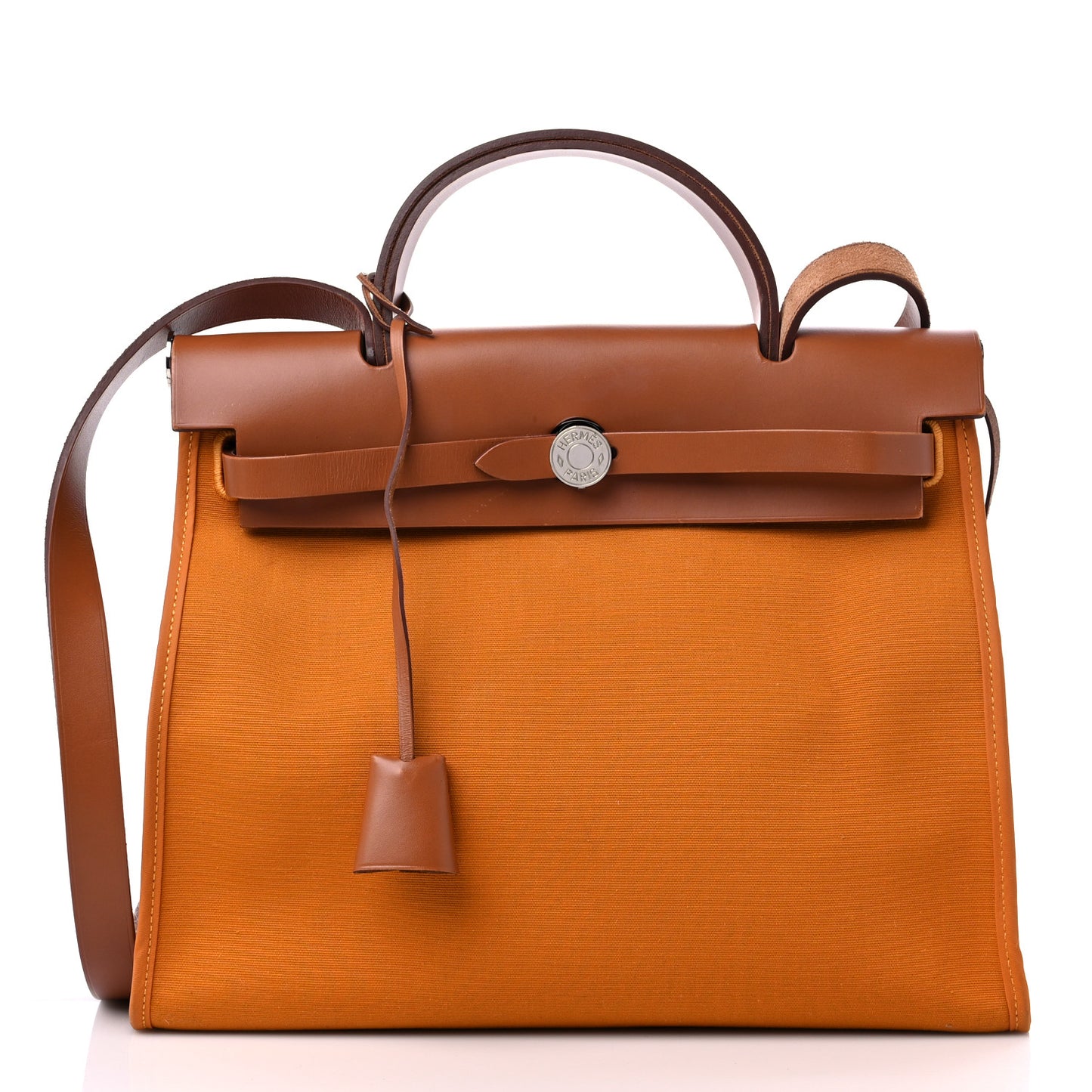Toile Officer Vache Hunter Herbag Zip 31 PM Jaune Ambre Natural