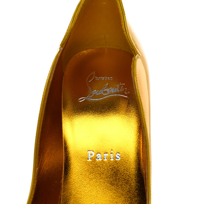 Christian Louboutin Metallic Hot Chick 100 Pumps 36.5 Yellow 6 of 8