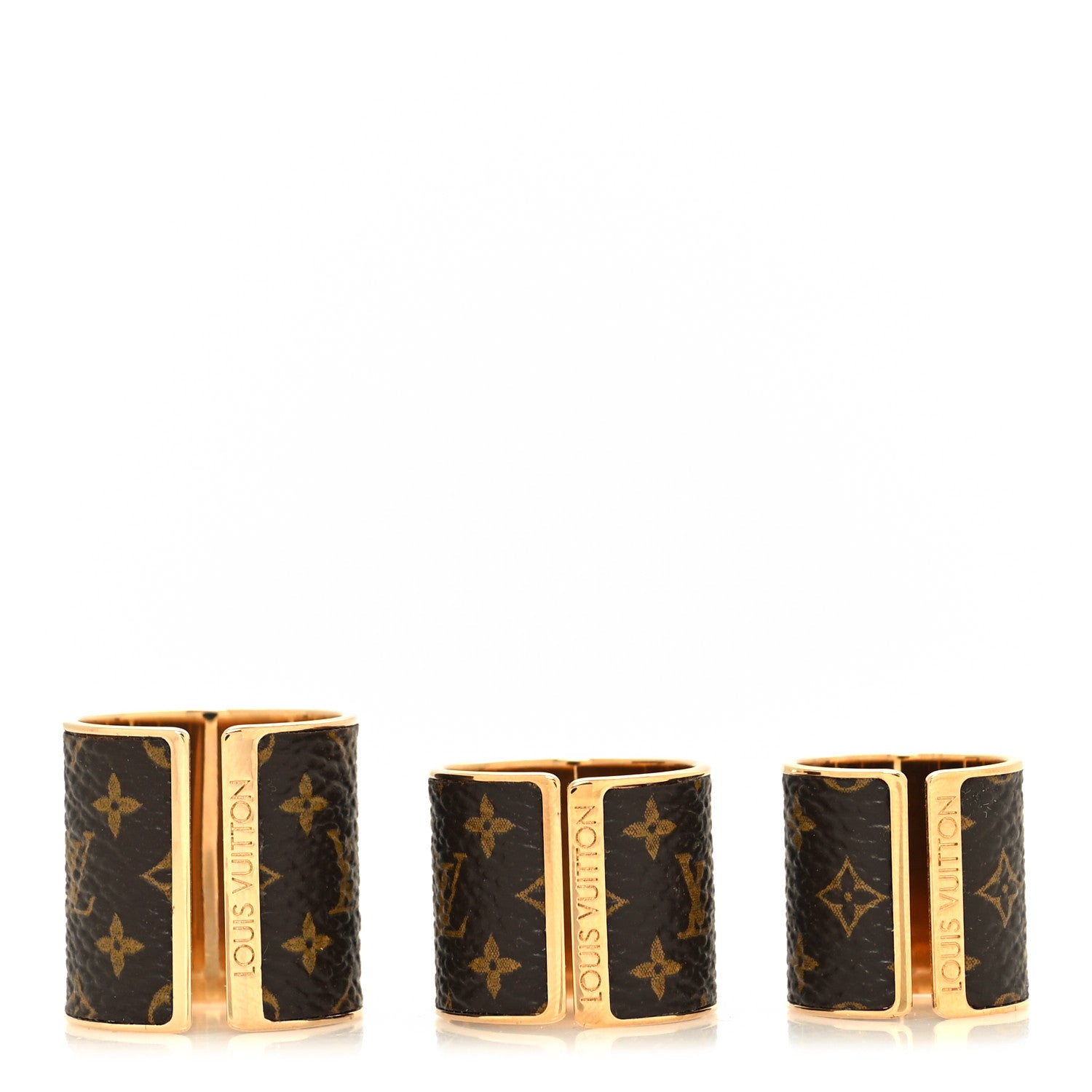 Louis Vuitton Monogram Skin 3 Ring Set M 3 of 7