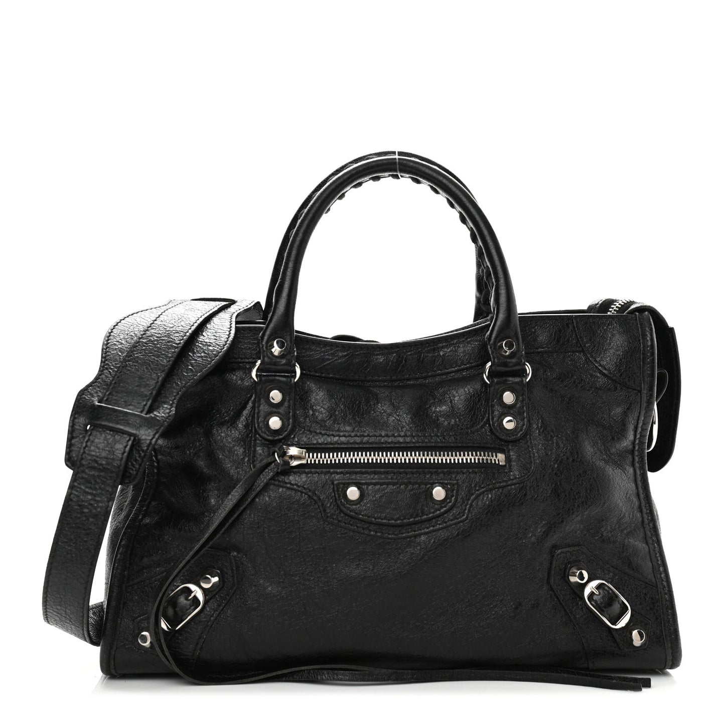 Agneau Classic Silver Hardware S City Black