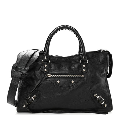 Balenciaga Agneau Classic Silver Hardware S City Black 1 of 10