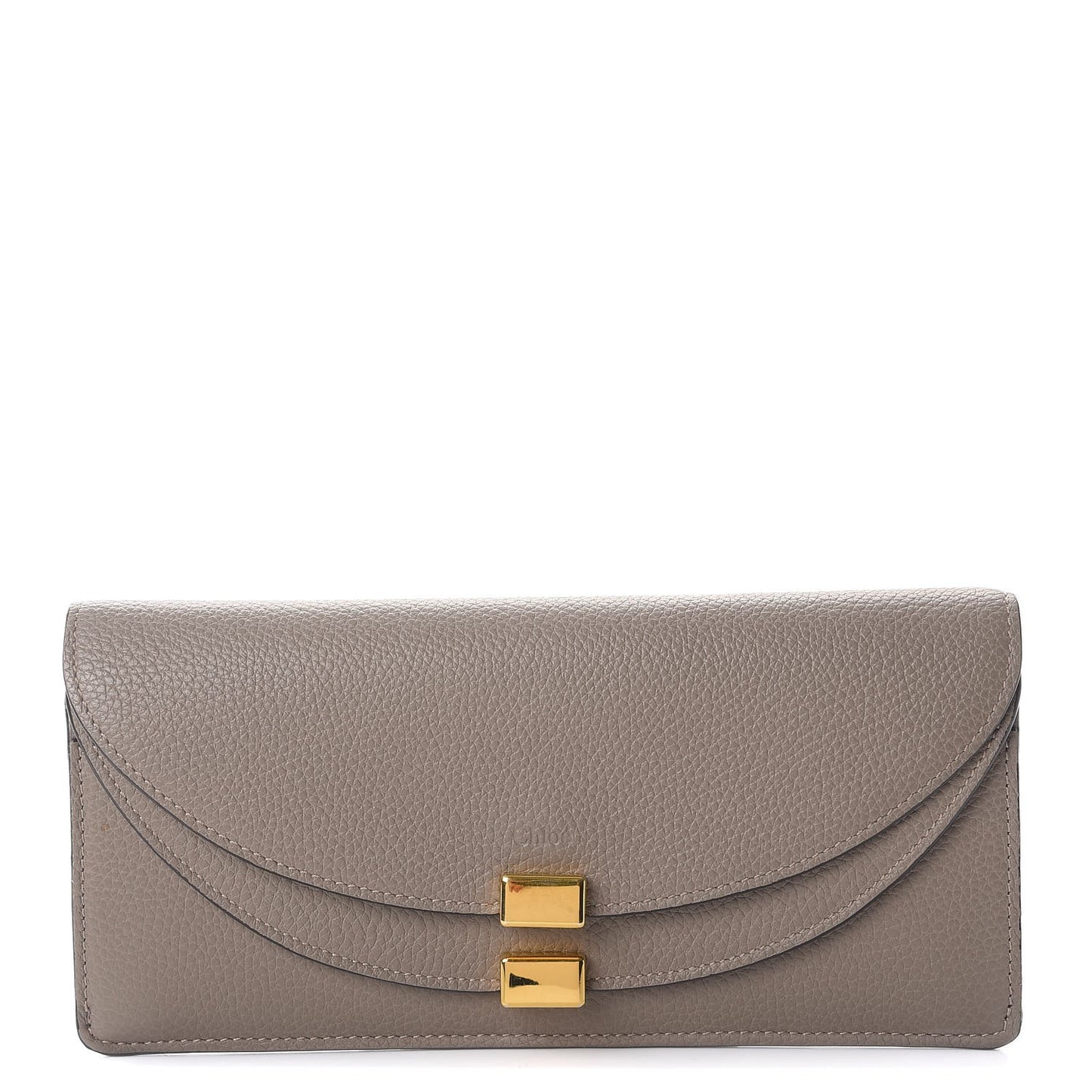 Calfskin Georgia Flap Wallet Motty Grey