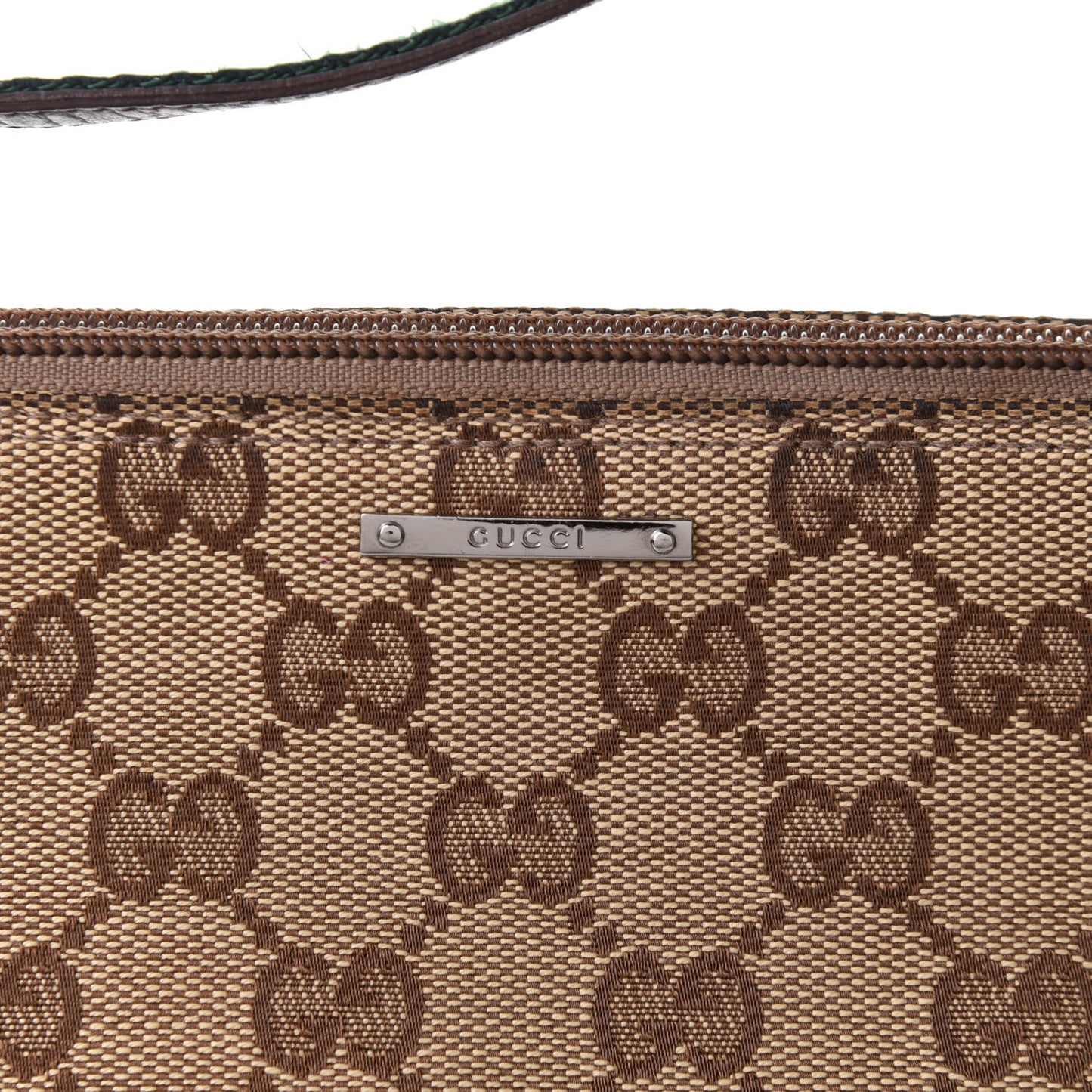 Monogram Web Boat Pochette Brown