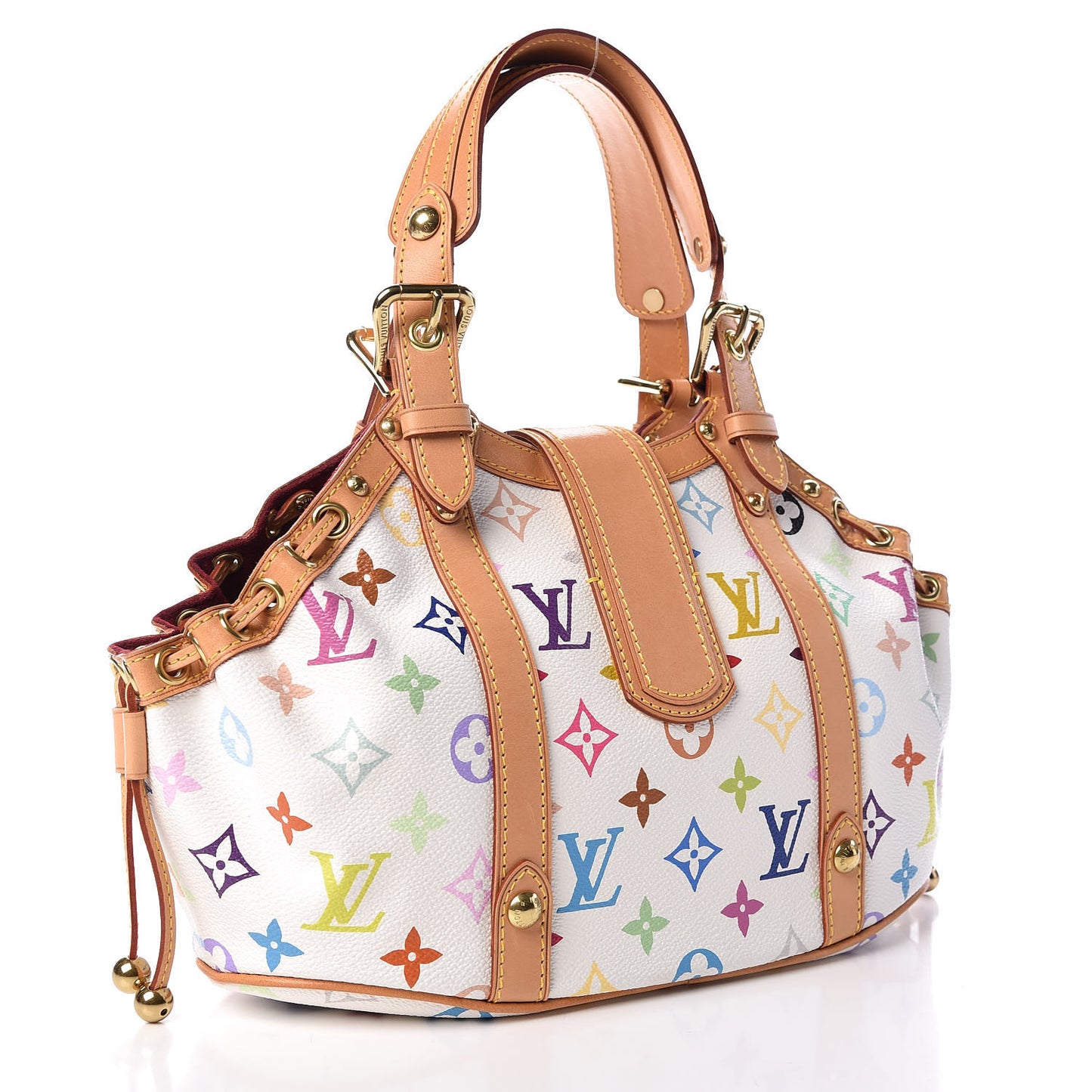 Monogram Multicolor Theda GM White