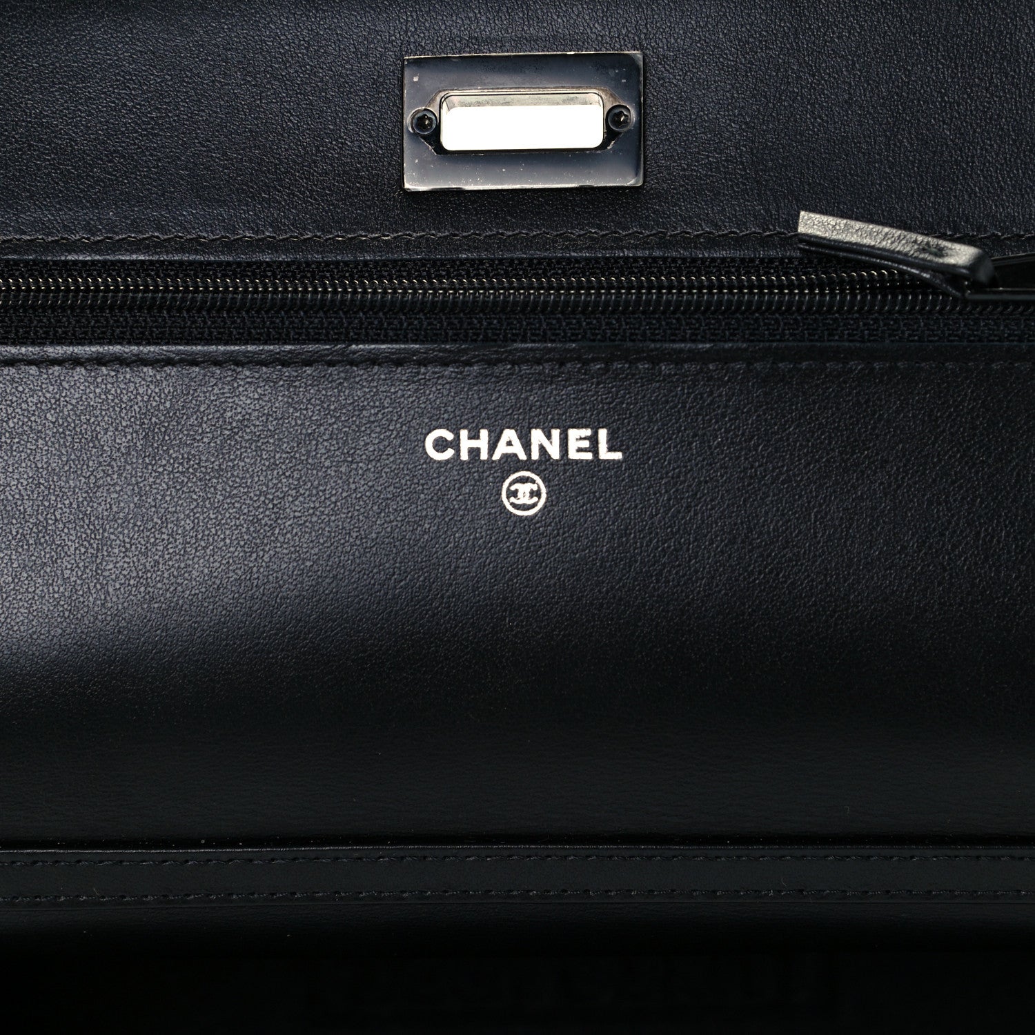 Chanel Aged Calfskin Quilted Reissue Wallet On Chain WOC So Black 6 of 11