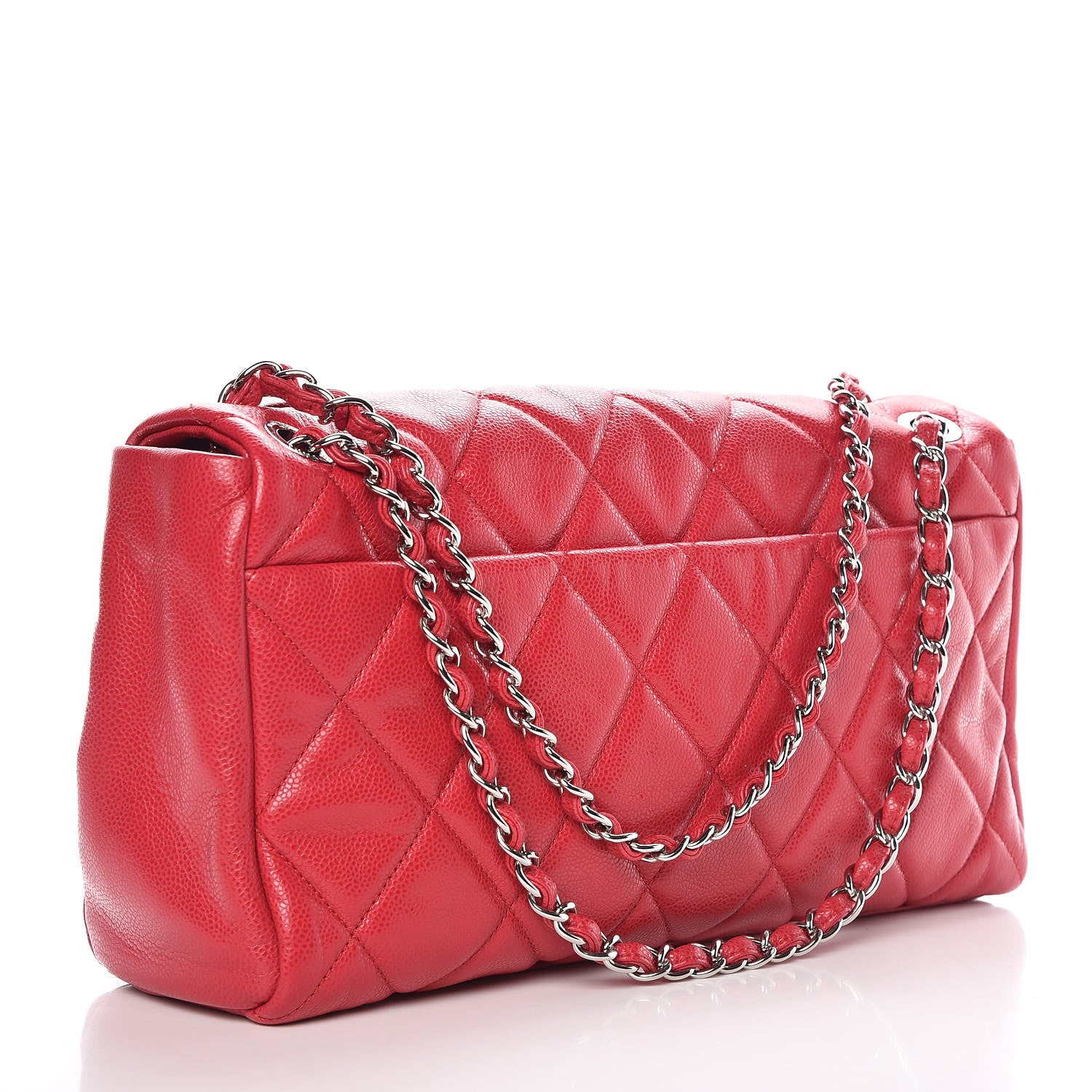 Chanel Glazed Soft Caviar Large Flap Red 3 of 10