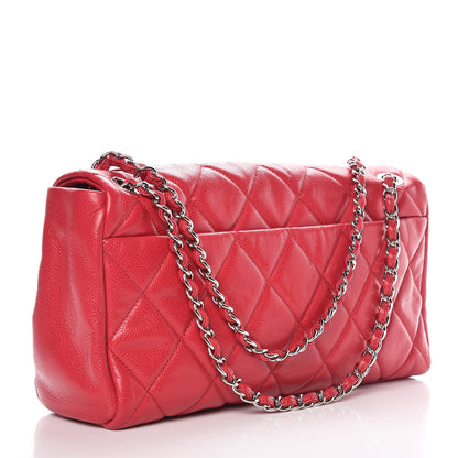 Chanel Glazed Soft Caviar Large Flap Red 3 of 10